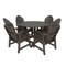 Highwood Usa Hamilton 5pc Round Outdoor Patio Furniture Dining Set AD-DNA48-ACE - alternate 1